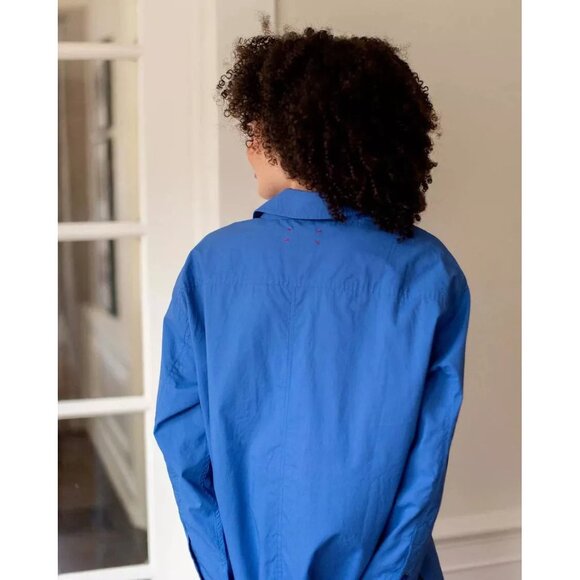 Voyageur By Mersea Brontë Relaxed Button Up Shirt Top Oversized Cotton L - Picture 5 of 10
